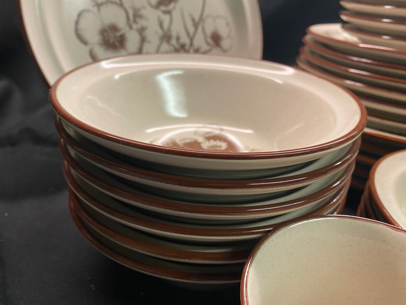 Noritake Japan Stoneware Desert Flowers 8341 Dinnerware Set of Etsy