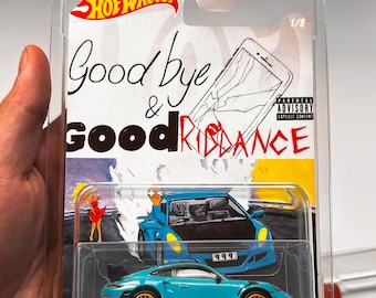 Juice WRLD Hot Wheels Style Diecast – Rapper Inspirierte Card Art – Porsche Oldtimer Sammlerstück – Handgemachtes Display Spielzeug