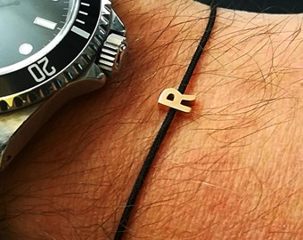 Initialenarmband, personalisierbares Herrenarmband