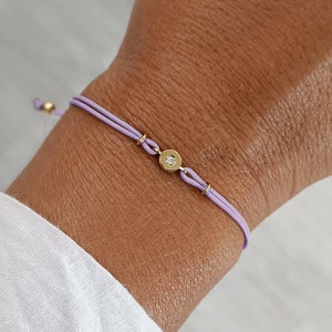 String bracelet with Diamond 18k Gold, Diamond bracelet, Friendship bracelet for women image 3