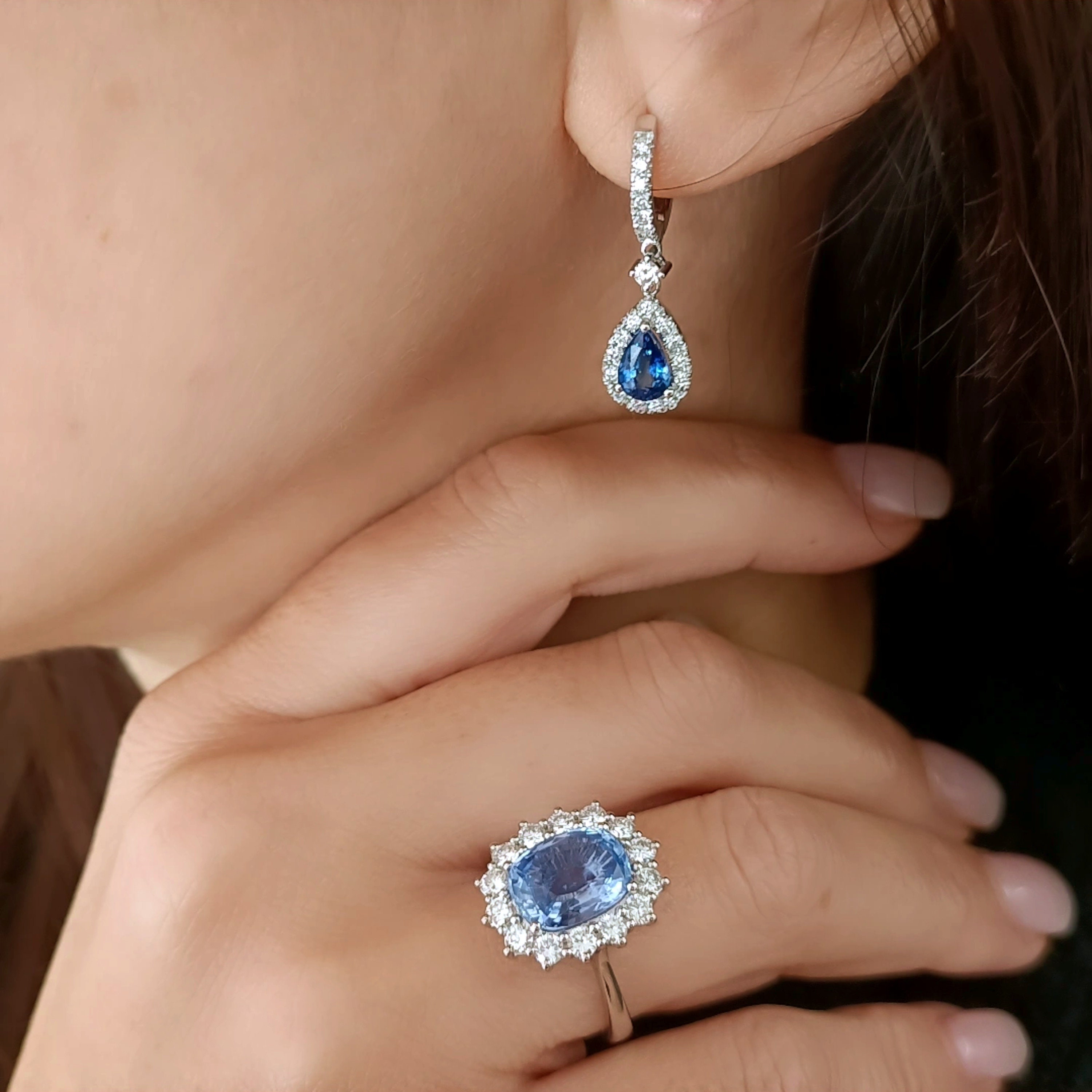 Orecchini Pendenti Bohémien Con Zaffiro Blu – Vintage A Goccia In Lega, Gioielli Per Donna E Ragazza