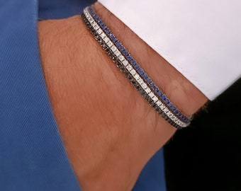 B*B様 サファイア18KWG S11.78ct ブルー テニスブレスレット B*B様 サファイア18KWG S11.78ct ブルー テニスブレスレット B*B様