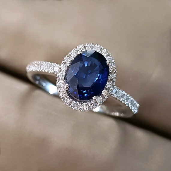 Bague Or 18 Carats Saphir Et Diamants 0,44 Carat - Taille 51 - Neuf Sans Emballage