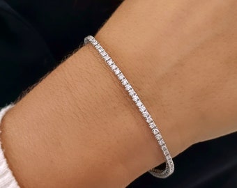 Diamond Tennis bracelet for women 18k white Gold