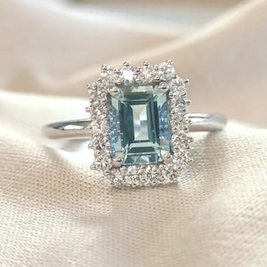 トリロジー ダイヤモンド リング 18K ホワイト ゴールド、スリー