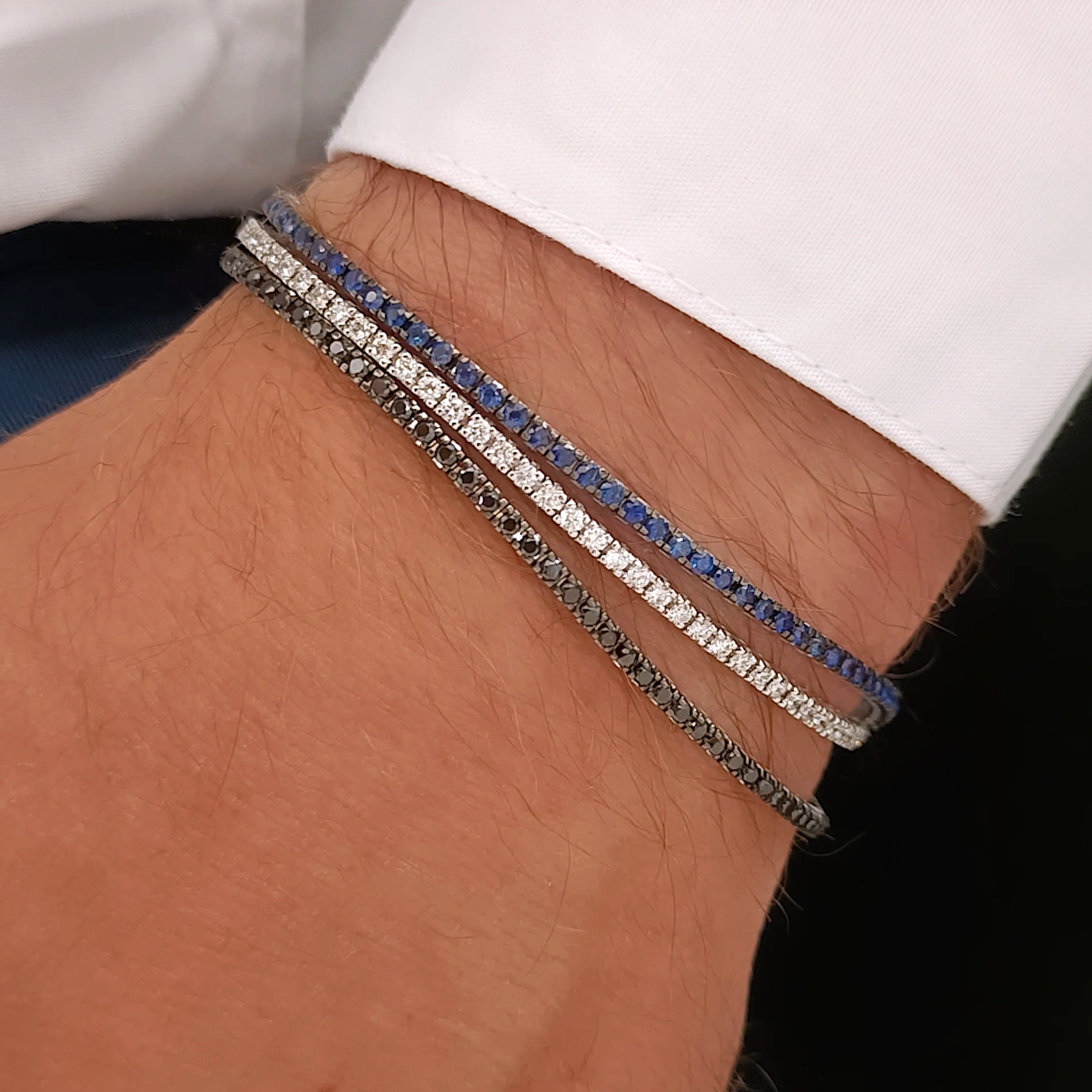 B*B様 サファイア18KWG S11.78ct ブルー テニスブレスレット サファイア18KWG S11.78ct ブルー テニスブレスレット - メルカリ