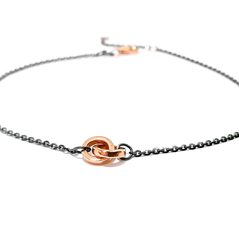 Infinity Bracelet Black Gold Mens Bracelet Etsy