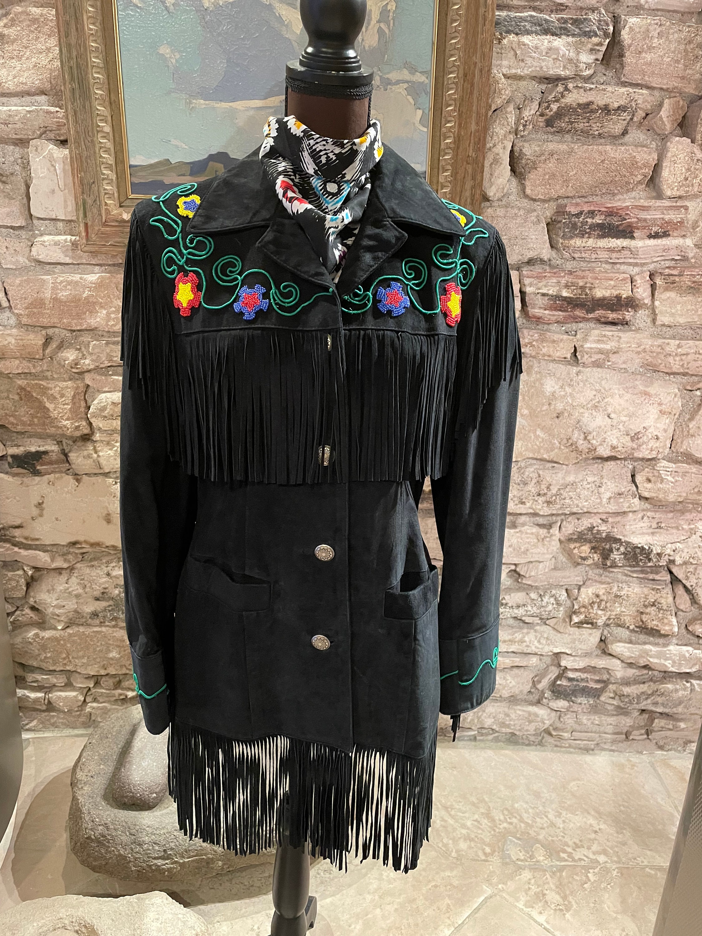 ジャケット・アウター Amerivintage FRINGE VEST SET SUEDEJACKET Ameri（アメリ）の「FRINGE VEST SET SUEDE JACKET（テーラード