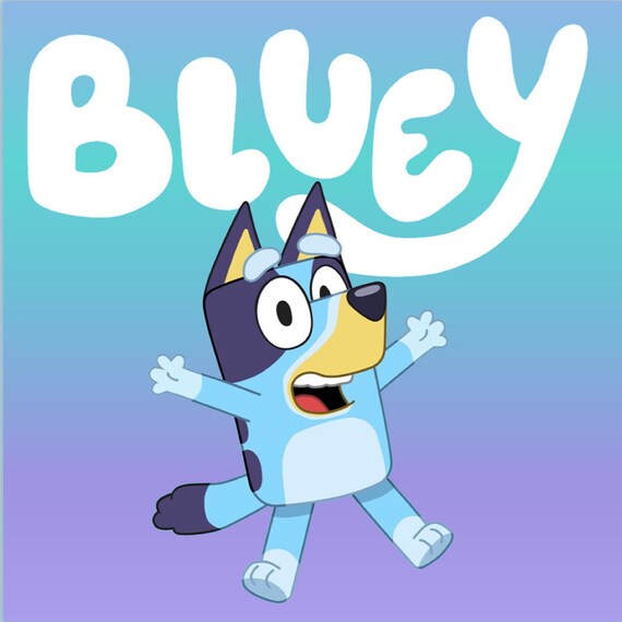 Bluey Iron on Heat Transfer Any Colour Fabric Etsy Australia