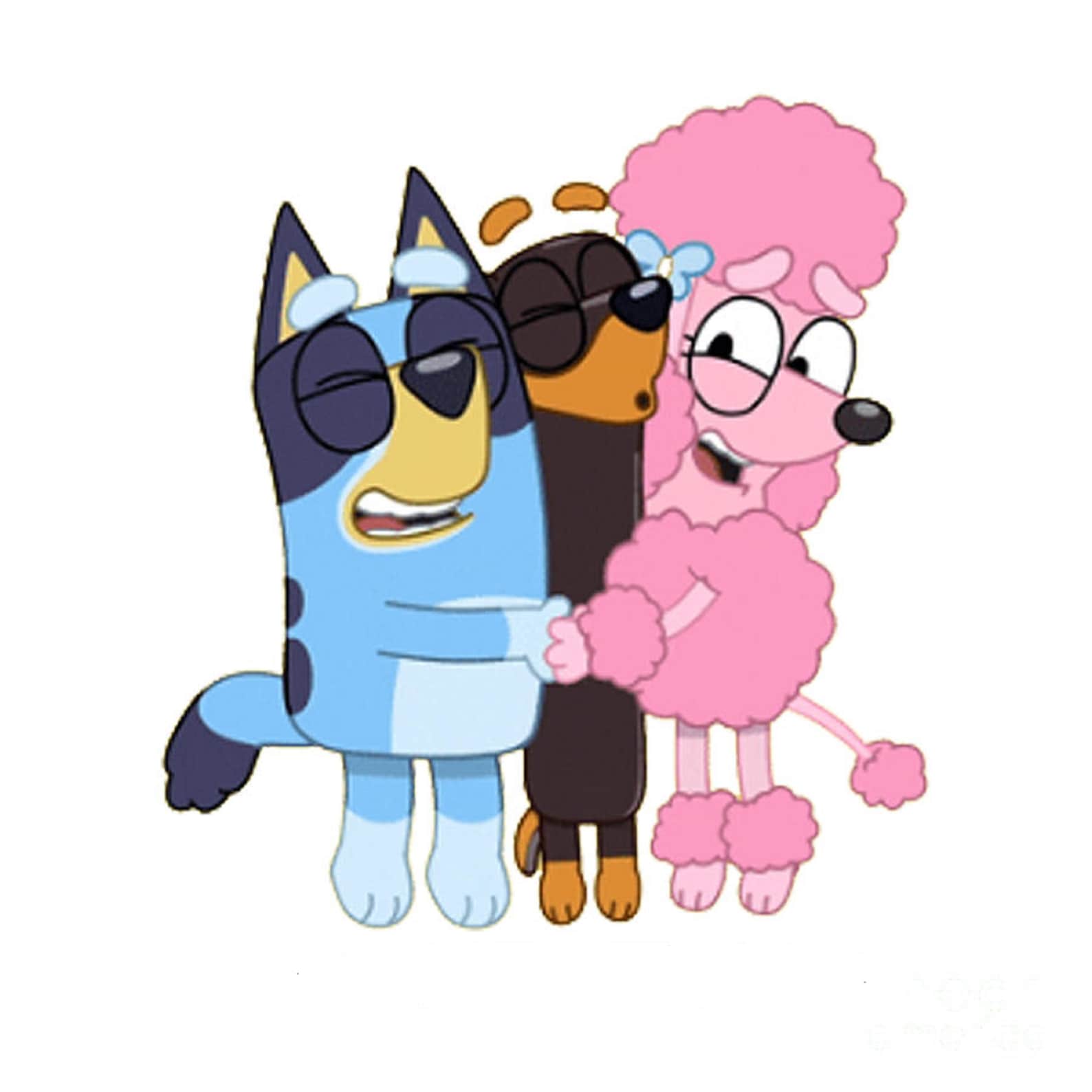 Bluey Iron on Heat Transfer Any Colour Fabric Etsy