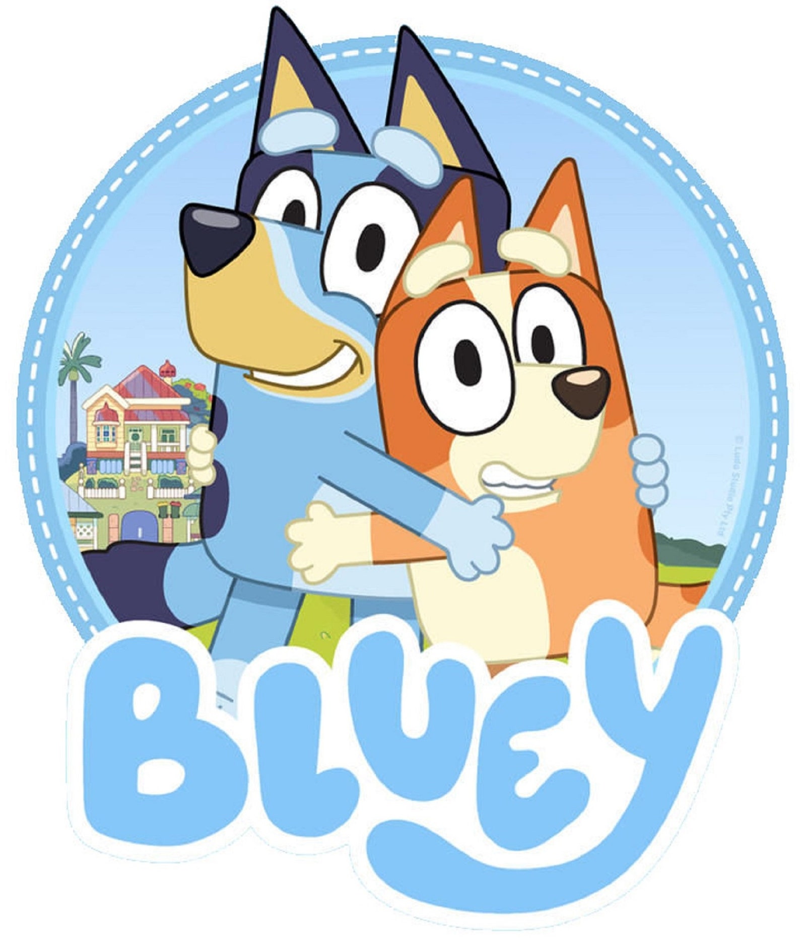 Bluey Iron on Heat Transfer Any Colour Fabric Etsy Canada