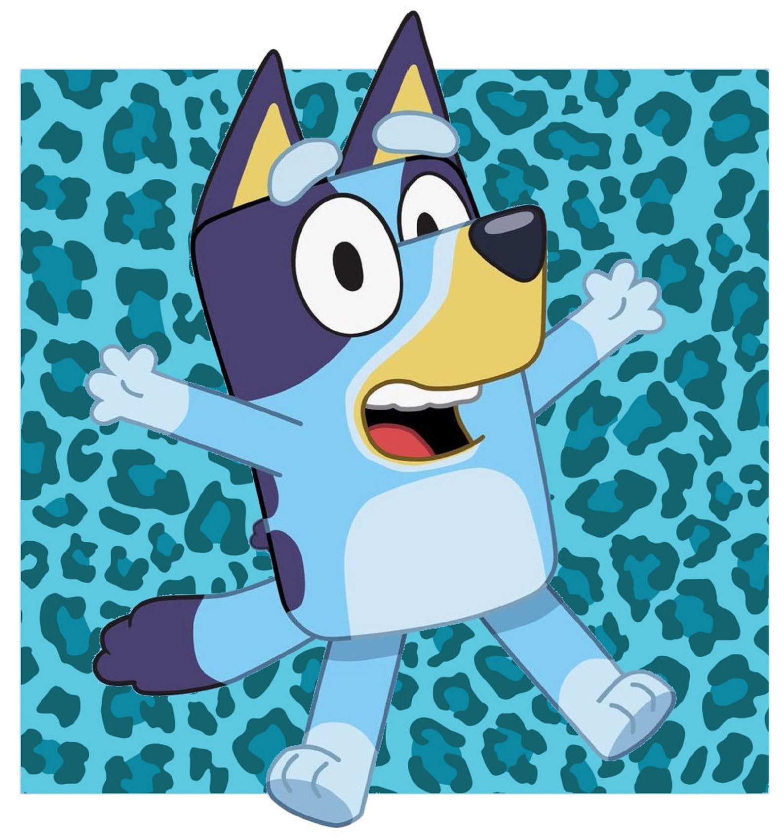 Bluey iron on heat transfer any colour fabric Etsy