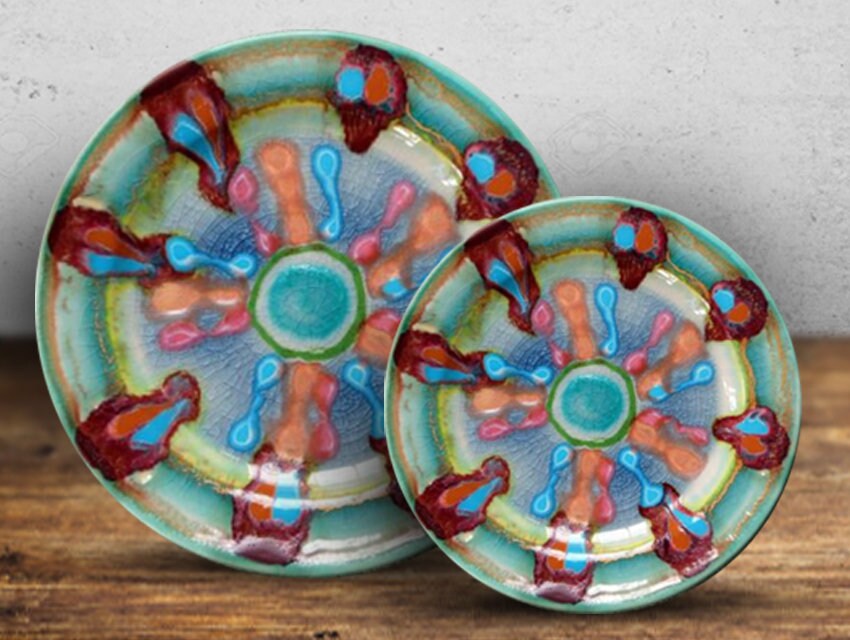 Sand Dollar Plates Dinner Plates Salad Plates Handmade Etsy Israel