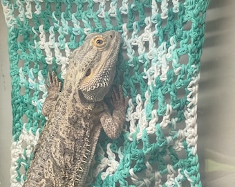 Crocheted climbing wall