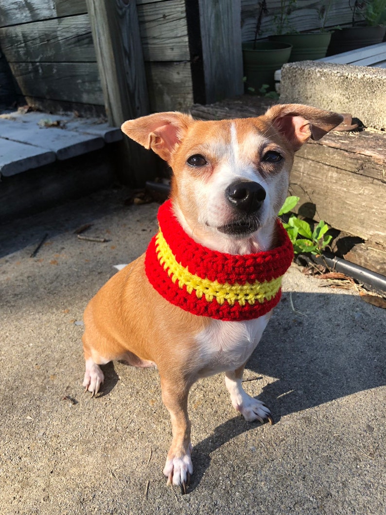 dog infinity scarf house colors dog scarf House colors dog cowls