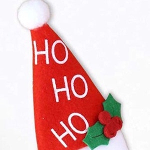 QUICK SHIP | Small Santa hat | reptile photo prop | snake hat | ferret hat | hedgehog hat | lizard hat
