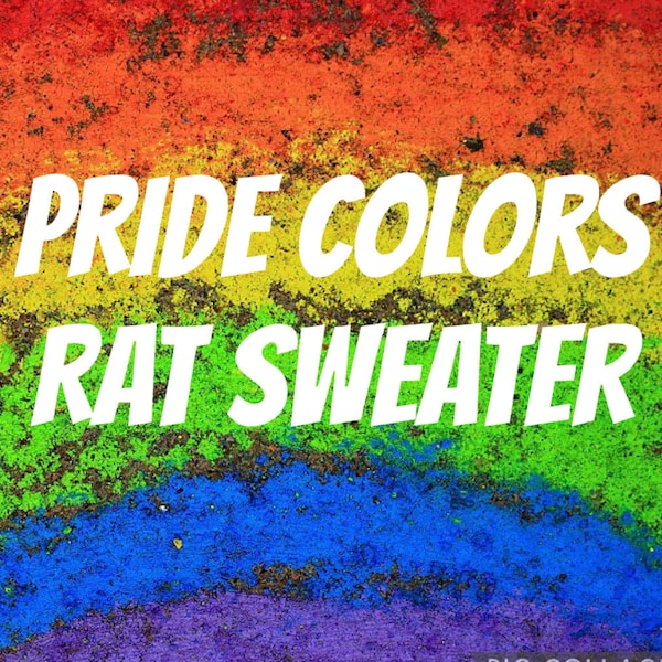 pride colors rat costume | rat sweater | rat clothing