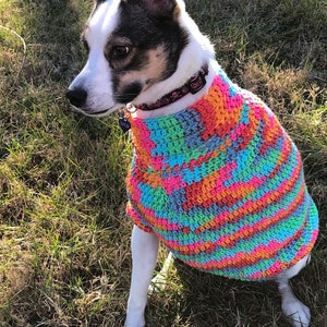Crocheted Tripod Friendly Dog Sweater Size Small 10 15 - Etsy