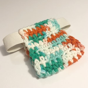 Teal, white and orange Tortoise diaper