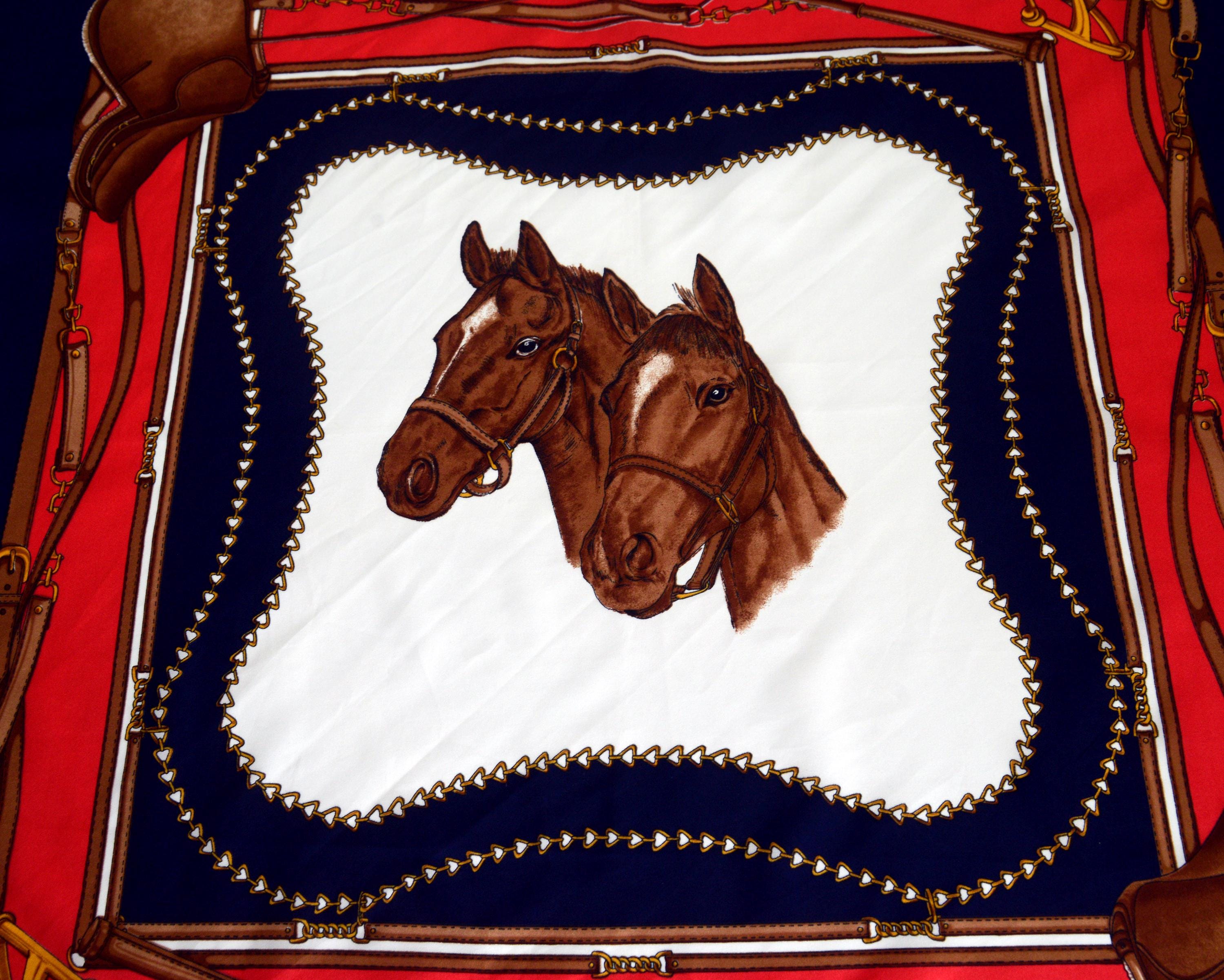 Hermes Equestrian Silk Scarves - Etsy