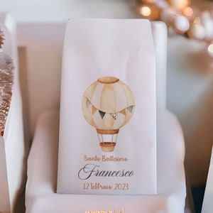GoyStudio 50 sacchetti carta confetti personalizzabili. Bustina confettata nascita battesimo baby shower primo compleanno