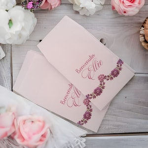 GoyStudio 50 sacchetti carta confetti personalizzabili. bustine bianche con stampa per matrimonio anniversario occasioni speciali
