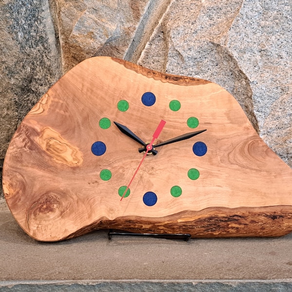 Wood Mantel Clock Etsy