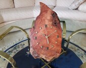 Hand-crafted Redwood Wall or Mantel Clock