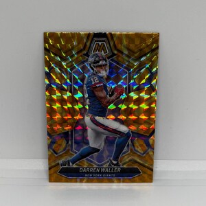 Darren Waller #166 Giants de New York ; Mosaïque jaune réactive ; Ballon de football mosaïque Panini 2024