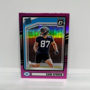 Cade Stover #304 Houston Texans; Oceniony debiutant - Optic Preview Pink Prizm; Panini Donruss Football 2024