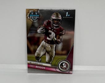 Trey Benson #5 Cardenales de Arizona; 1.º Bowman; Fútbol americano de la Universidad Bowman de Topps Chrome 2023