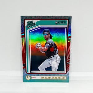 Nazzan Zanetello #114 Boston Red Sox; Prospecto Classificado - Liberty Parallel; Panini Donruss Baseball 2024