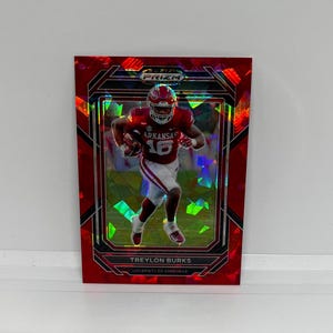 Treylon Burks #98 Tennessee Titans; Prizm rood gebarsten ijs; Panini Prizm Draft Picks Voetbal 2023