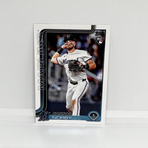 Connor Norby #132 Miami Marlins; Rookie; Topps Baseball 2025