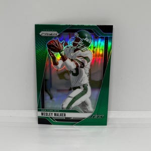 Wesley Walker n° 230, jets new-yorkais ; Prix vert ; Football Panini Prizm 2024
