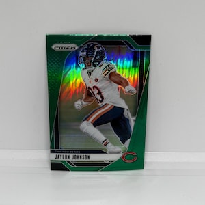 Jaylon Johnson #51 Chicago Bears; Prizm Verde; Futebol Panini Prizm 2024