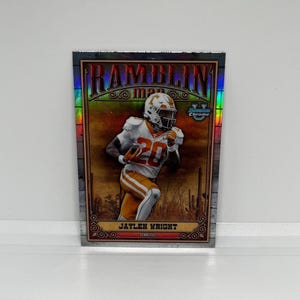 Jaylen Wright #RM12 Miami Dolphins; Ramblin' Man-inzetstuk; Topps Chrome Bowman U Football 2023