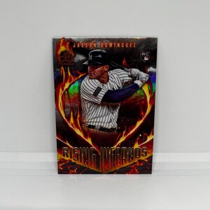 Jasson Dominguez #RI2 New York Yankees; Rookie: Rising Infernos-inzetstuk; Topps Bowman-honkbal 2024