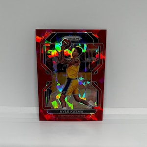 Kyle Kuzma #156 Washington Wizards; Red Cracked Ice Prizm; Panini Prizm Basketball 2021