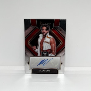 Mansoor #SGMSR; Select Signatures - Autograph; Panini WWE Select 2022