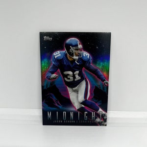Jason Sehorn, numéro 333 des Giants de New York ; Minuit ; Topps composite de football 2024