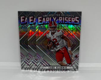 Cade Klubnik #ER6 Clemson Tiger; Unerwartete Freuden Frühaufsteher; Topps Chrome Bowman U Football 2023