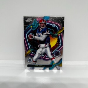 Jim Kelly #259 Buffalo Bills; Topflappen Cosmic; Topps Zusammengesetzter Fußball 2024