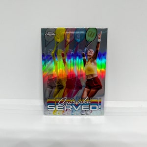 Victoria Azarenka #SERVA; Encarte Servido; Tênis Topps Chrome 2024