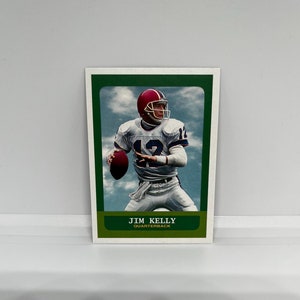 Jim Kelly #364 Büffel; Herkunft; Topps Zusammengesetzter Fußball 2024
