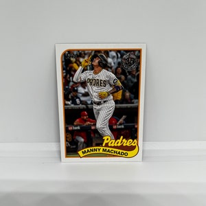 Manny Machado #89B2 Padres de San Diego; 1989 Inserto del 35 aniversario; Topps Béisbol 2024
