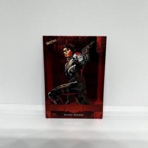 Soldado Invernal #122; Paralelo de Cobre; Skybox de Convés Superior Marvel Metal Universe Avengers 2023