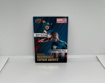 Capitan America #HB1; Inserto sugli umili inizi; Piano superiore Marvel annuale 2022