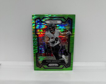 Mark Andrews #19 Baltimore Ravens; Neon Green Pulsar Prizm; Panini Prizm Football 2023