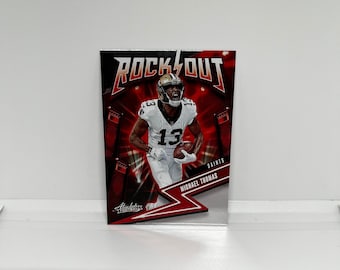 Michael Thomas #12 New Orleans Saints; Rock Out Insert; Panini Absolute Football 2023